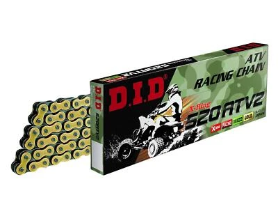 DID 520 ATV2 G&b Motocicleta Quad Atv Cadena Oro Abierto + Cierre 110 Eslabones - Imagen 1 de 3