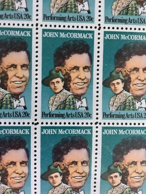 Scott # 2090, 20 cent John McCormack, Tenor, Performing Arts - Image 1 of 2