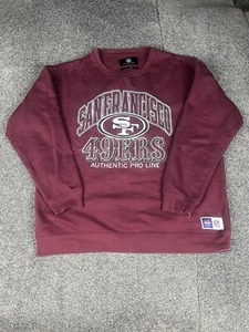 San Francisco 49ers Sweatshirt Jumper Mens Large Maroon NFL Sweater Cotton On - Picture 1 of 12