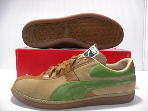 SCARPE PUMA PELE NYC 1975 BASSE UNISEX UOMO TAGLIA 6 = DONNA TAGLIA 7 5 BEIGE VERDE NUOVE