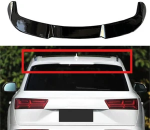 For Audi Q7 2016-2018 2019 Gloss Black ABS Rear Roof Spoiler Top Wing Lip - Bild 1 von 5