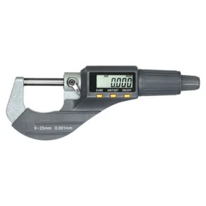 0-1"/0-25mm 0.00005"/0.001mm Digital Electronic Outside Micrometer Carbide Tip - Picture 1 of 6