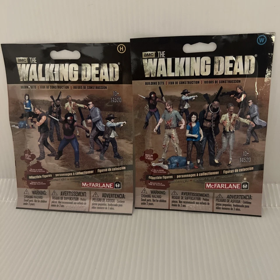 McFarlane Toys The Walking Dead Blind Bag Building Series 1 Complete Set of 8
