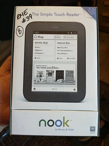 Barnes & Noble Nook BNRV300 Simple Touch 2GB Wi-Fi 6" E-reader - - Picture 1 of 2