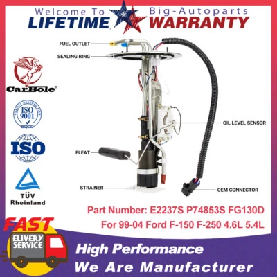 НОВЫЙ модуль топливного насоса в сборе для 1999-04 Ford F-150 F-250 4,2 л 4,6 л 5,4 л E2237S - Изображение 1 из 4