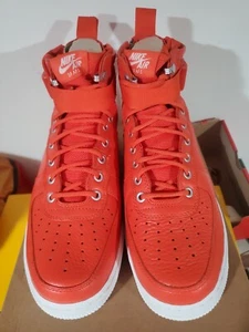 Nike SF Air Force One AF1 Mid  917753 800 Team Orange - Picture 1 of 5