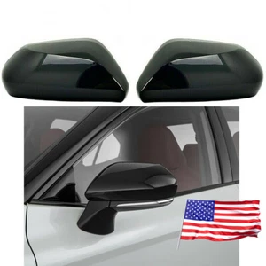 For Toyota Camry 18-25 Avalon Prius Gloss Black Side Rearview Mirror Cover trim - Picture 1 of 6