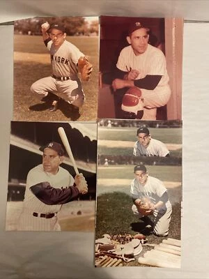 YOGI BERRA 8X10 PHOTO NEW YORK YANKEES NY BASEBALL MLB Vintage Lot Of 5 - Image 1 of 4