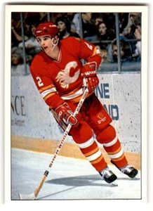 1990-91 Panini Stickers Al MacInnis #328 Calgary Flames - Foto 1 di 2