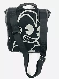 Kidrobot Canvas Collection Messenger/Borsa a tracolla 12x12 Nero Y2K Anime/Art HTF - Foto 1 di 16