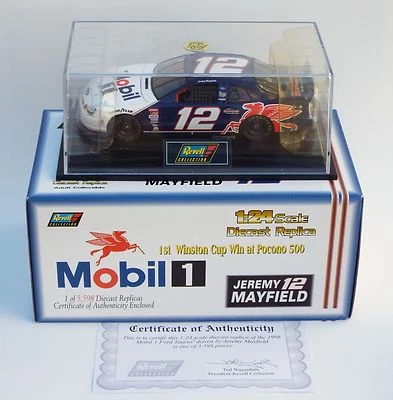 Revell Mobil 1 Jeremy Mayfield 1998 Ford Taurus #12 Replica 1:24 Scale Diecast - Image 1 of 4