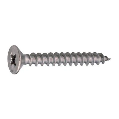 10 Vis agglo - Acton - Tête fraisée - PZ - Inox A2 - 3,5 x 25 mm - Par 10 - Photo 1/2