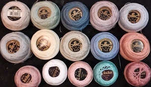 15x #12 perle cotton DMC and Anchorcross-stitch/needlepoint/tatting - Picture 1 of 1