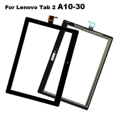 Black Touch Screen Front Glass For Lenovo Tab 2 A10-30 TB2 X30F YT3-X30 TB2-X30L - Image 1 of 3