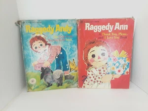 Raggedy Ann &  Andy Books 1978 Golden Book 2 Each - Picture 1 of 4