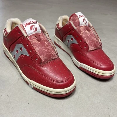 VINTAGE 80s Saucony Jazz Master Shoes Red Retro USA Made RARE Mens US 9 - Image 1 of 4