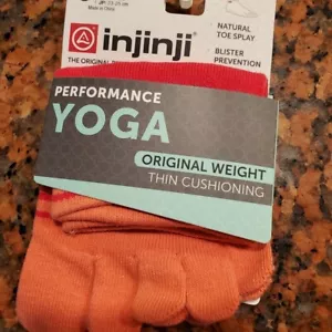 Injinji Performance Unisex Yoga Micro Length Coral Sock Sz Small Only 1 Left - Picture 1 of 4