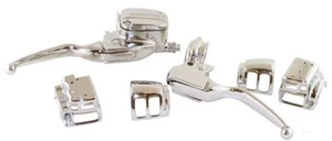 NEW CHROME HANDLEBAR CONTROL KIT FOR 1996/2006 Harley Davidson Touring - Foto 1 di 1