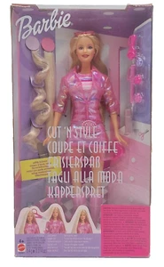 2002 Cut 'N Style Barbie Puppe - Blonde / Frisierspaß / Mattel 56891, NrfB - Bild 1 von 7