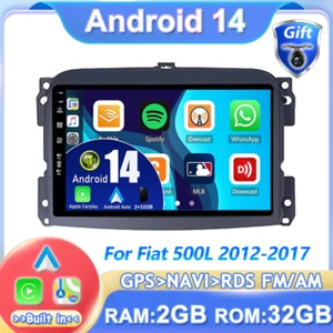 Autoradio 2GB+32GB Android 14.0 per Fiat 500L 2012-2017 Navigatore satellitare GPS CarPlay DSP - Foto 1 di 18