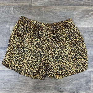 Honors Men’s Silk Pajama Shorts Boxers Sz XL Leopard Cheetah Animal Print - Picture 1 of 11