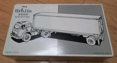 First Gear 1953 White 3000 Atlas Van Lines Tractor & Trailer 1/34 1996 - Image 1 of 4