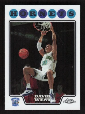 David West 2008-09 Topps Chrome #64 New Orleans Hornets - Image 1 of 2