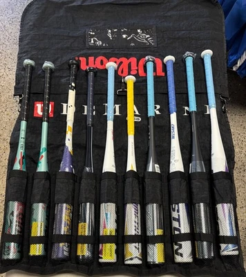 全新 DeMarini/Wilson 球棒组合,悬挂球棒架,垒球 — 第 1/4 张图片