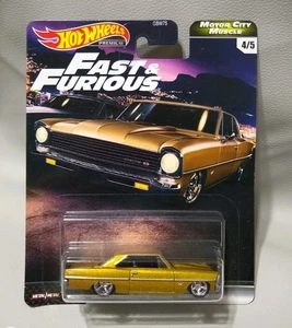 Hot Wheels Premium 1/64 1966 Chevy Nova SS FAST N FURIOUS Motor City Muscle - Bild 1 von 7