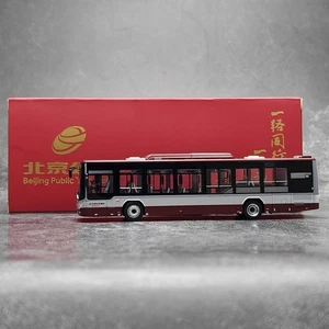 1:64 Foton Ouhui Beijing Public Transport City bus BJ6123C7BCD 408 Model Bus Car - Foto 1 di 24