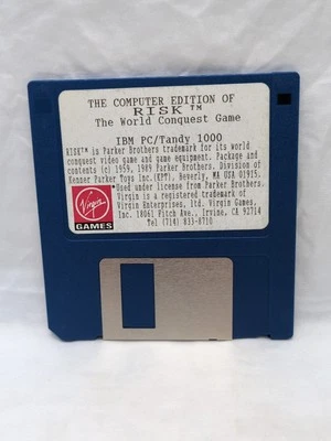 MS-Dos The Computer Edition Of Risk The World Conquest Game Floppy Disk 3.5" - Image 1 of 4