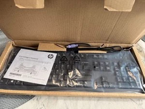HP OEM Genuine Wired PS/2 - Keyboard - Black - 672646-003 KB-1156 - Picture 1 of 4