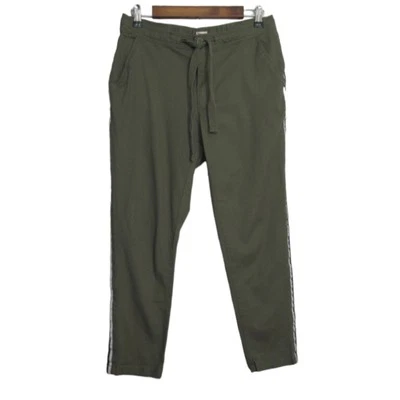 Levi's Verde Ejército Rayas Laterales Slim Pierna Recta Informal Chino Pantalones Talla 29 Foto 1 de 4