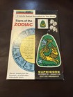 Floralier Signs Of Zodiac Sun catcher Stained Glass Capricorn Vintage 70s Box