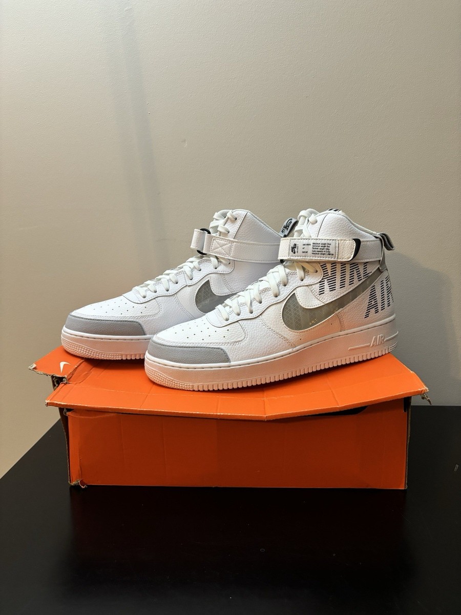 Nike Air Force 1 High Under Construction - White | eBay