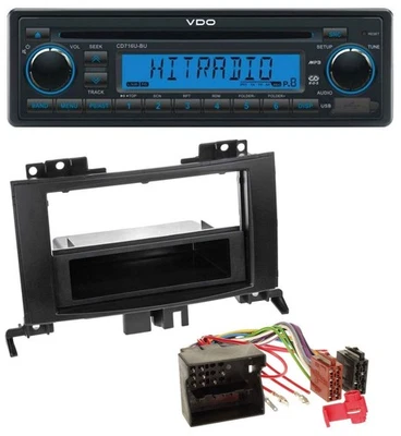 VDO AUX MP3 1DIN CD USB Autoradio für Mercedes Sprinter ab 06 schwarz - Bild 1 von 4
