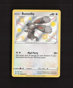 Bunnelby SV097/SV122 Shining Fates Shiny Holo Rare Pokemon Card LP+ - Picture 1 of 10