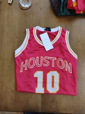 Vintage Not Licensed Houston Rockets Sam Cassell #10 NBA Jersey Size XL - Image 1 of 4