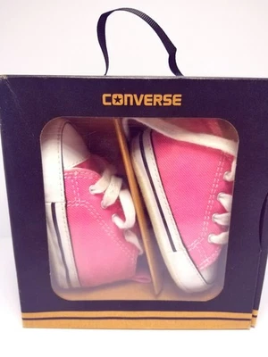 Limited Converse First Star Black/White Infant Sneakers Unisex Size 2 Shoes NIB - Image 1 of 4