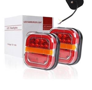 2025 LED Trailer Brake & Turn Signal 2 Pack, Waterproof, Rear Tail Lights - Picture 1 of 4