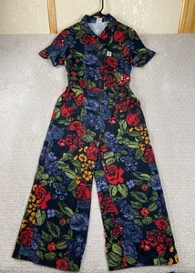Lucy Yak Jumpsuit Damen Gr. 6 Ragan Maria Blumen Bio Baumwolle Boiler Bunt - Bild 1 von 7