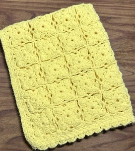 Vintage Table Cover Chair Recliner Doily Crochet Light Yellow 25x31” - Picture 1 of 5