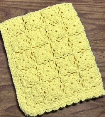 Vintage Table Cover Chair Recliner Doily Crochet Light Yellow 25x31” - Image 1 of 4