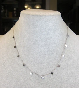 Hermoso collar de cadena 925 marca Forever 16-18" con colgantes - Imagen 1 de 5
