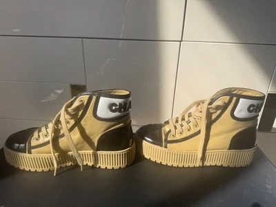 CHANEL  Ankle Bootie Boots High Top Trainers Shoes - Image 1 of 4
