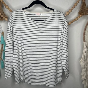 Sundry schwarz weiß bunte Streifen L/S Top Large - Bild 1 von 5