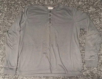 Camisa Henley Brooks Brothers roja polar para hombre algodón abotonada talla XL USADA EN EXCELENTE ESTADO Foto 1 de 4