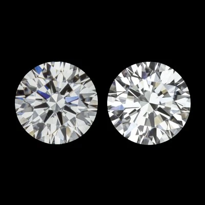 1ct GIA CERTIFIED DIAMOND STUD EARRINGS EXCELLENT ROUND CUT J VS2 NATURAL PAIR - Image 1 of 3
