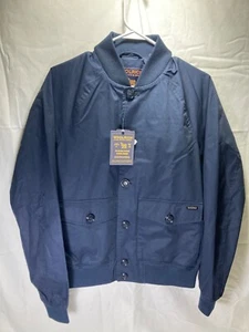 Woolrich Men's Summer Bomber Jacket Sz XS Blue NWT With Teflon - Picture 1 of 17