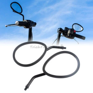 Motorcycle 10mm Rear View Side Mirrors Black Fit for Indian Chief Classic Bobber - Foto 1 di 21